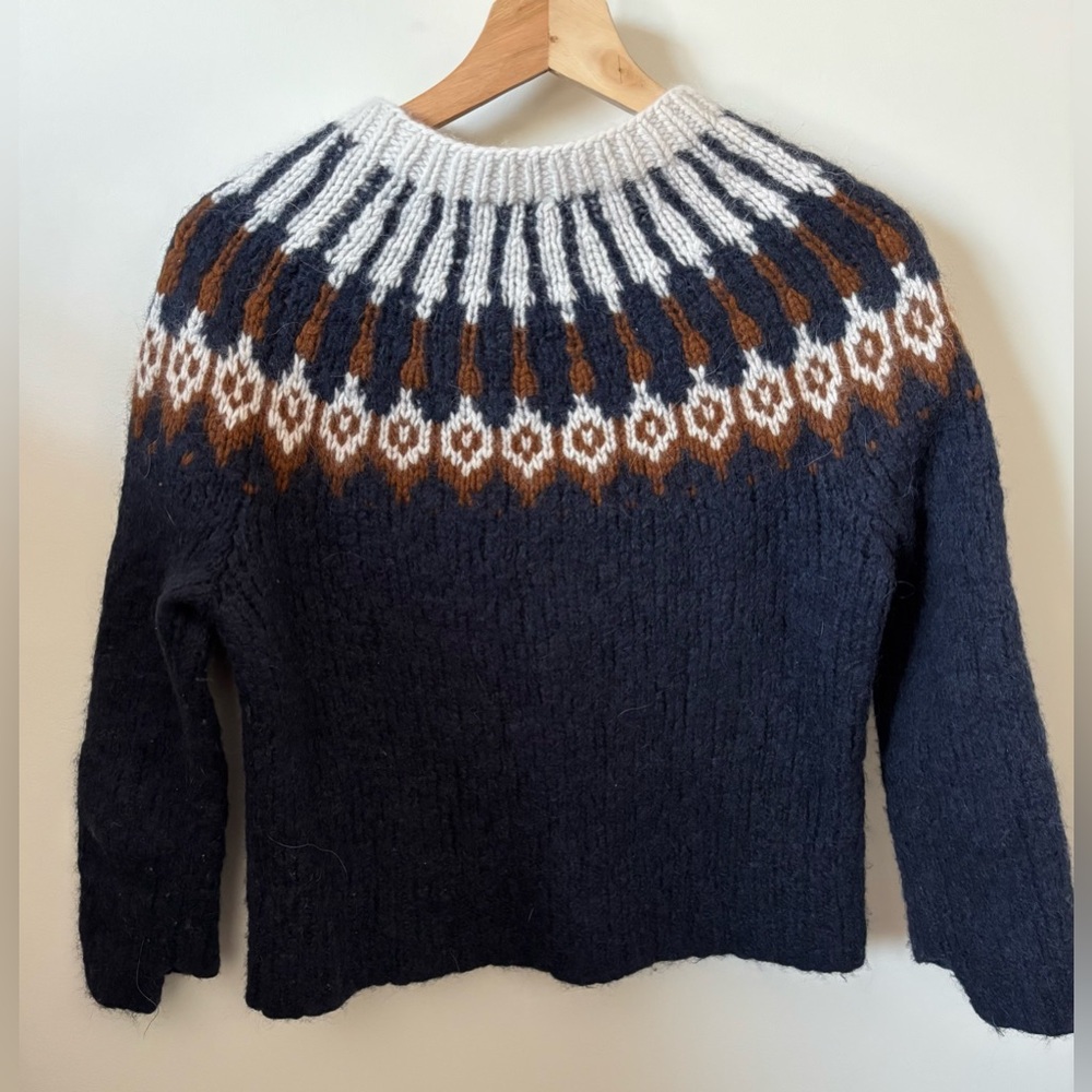 A.L.C. Alpaca Blend Fairisle Sweater - Picture 4 of 6